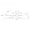 Lampa sufitowa K-4940 z serii KUGA