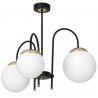 Lampa sufitowa SPARTA BLACK / GOLD 3xE14