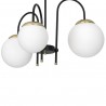Lampa sufitowa SPARTA BLACK / GOLD 3xE14