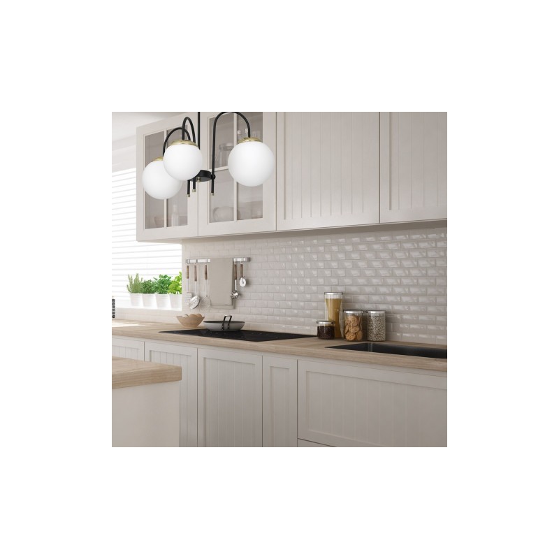 Lampa sufitowa SPARTA BLACK / GOLD 3xE14