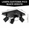 Lampa sufitowa PICO BLACK 4xGU10