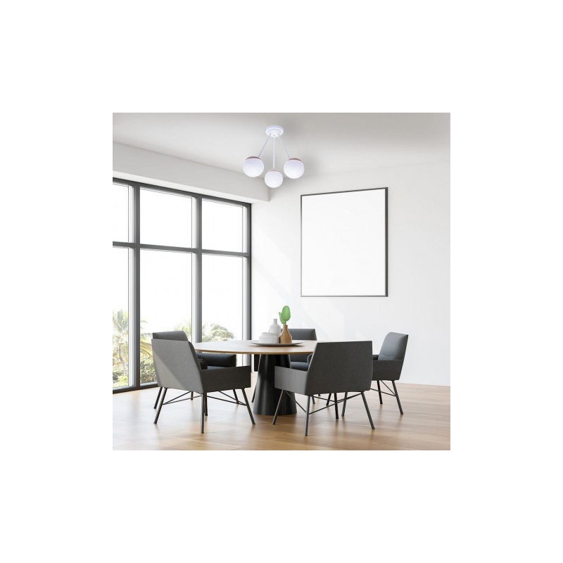 Lampa sufitowa SFERA WOOD 3xE14