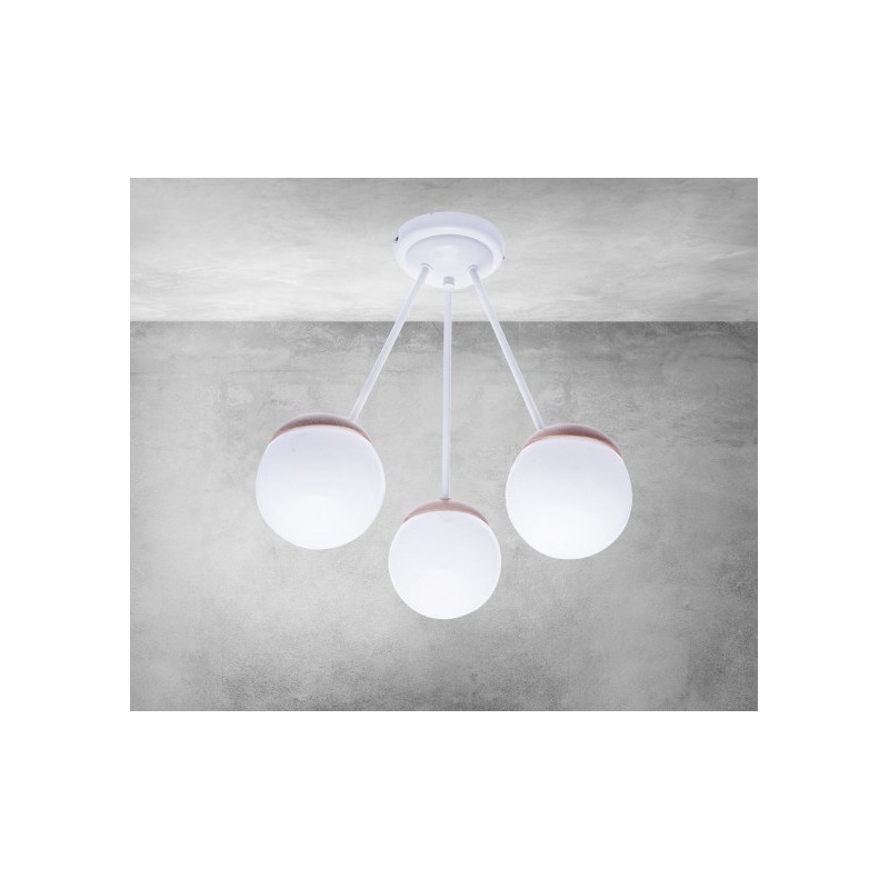 Lampa sufitowa SFERA WOOD 3xE14
