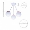 Lampa sufitowa SFERA WOOD 3xE14