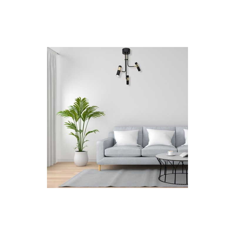 Lampa sufitowa DALLAS GOLD 3xGU10