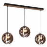 Lampa wisząca GAIA BROWN / WOOD 3xE27 60W