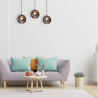 Lampa wisząca GAIA BROWN / WOOD 3xE27 60W