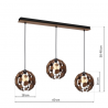 Lampa wisząca GAIA BROWN / WOOD 3xE27 60W