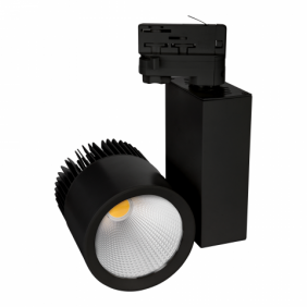 Czarna szynowa lampa LED 24ST MDR APUS BREAD 27W DIM - 2700K