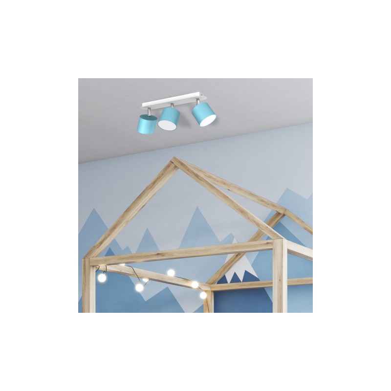 Lampa sufitowa DIXIE BLUE 3xGX53