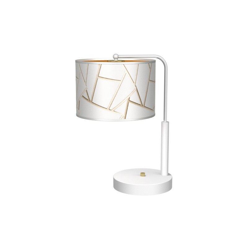 Lampka nocna ZIGGY WHITE White/Gold 1xE27