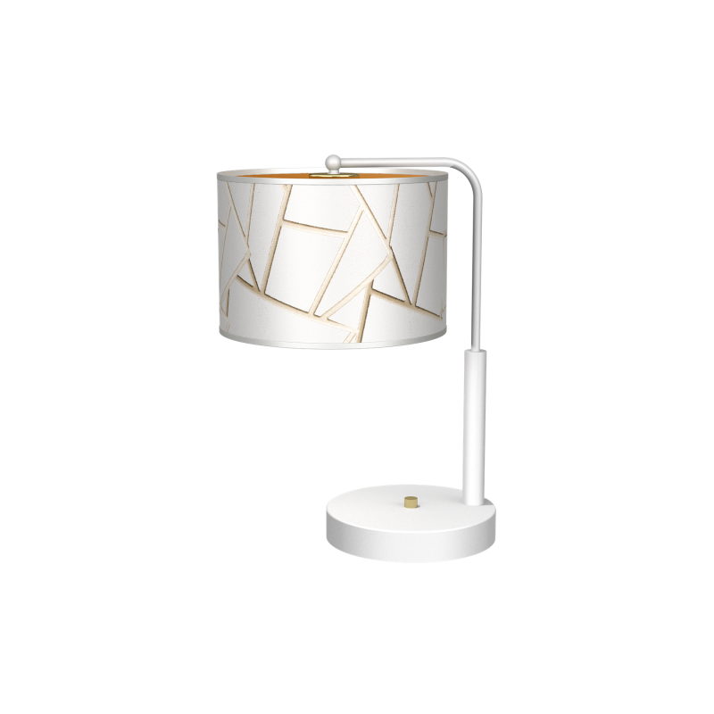 Lampka nocna ZIGGY WHITE White/Gold 1xE27
