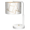 Lampka nocna ZIGGY WHITE White/Gold 1xE27