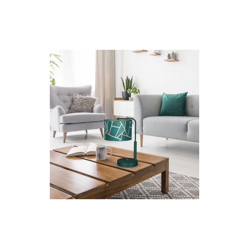 Lampka nocna ZIGGY GREEN Gold/Bottle green  1xE27