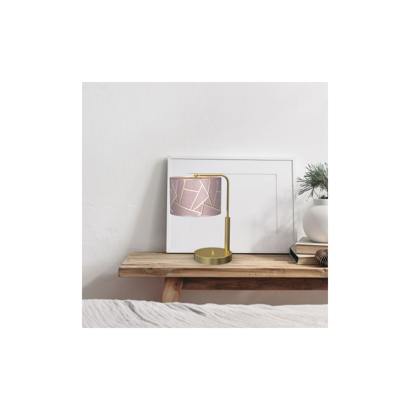 Lampka nocna ZIGGY PINK Gold/Pink 1xE27