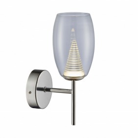 MB1622-1 ENZO KINKIET CHROME TRANSPARENT