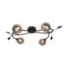 G917003A-4Cl Serpa Lampa Sufitowa Czarna/Black