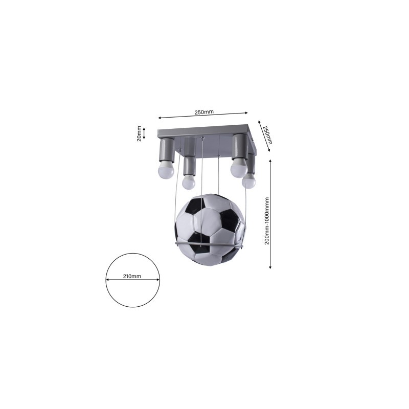 Lampa Sufitowa FOOTBALL 4xE27