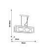 Lampa wisząca CAGE 3xE27