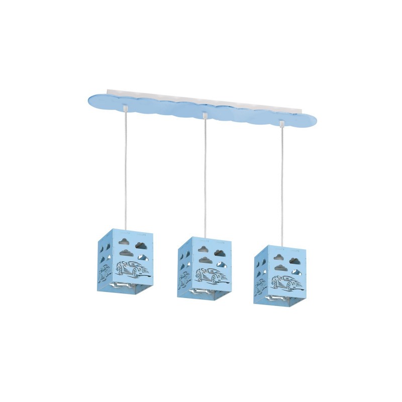 Lampa wisząca RALLY BLUE 3xE27 60W