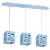 Lampa wisząca RALLY BLUE 3xE27 60W