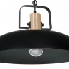 Lampa wisząca FRIDA BLACK / WOOD 1xE27 60W