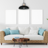 Lampa wisząca FRIDA BLACK / WOOD 1xE27 60W