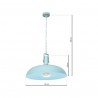 Lampa wisząca MOLLY MINT 1xE27 60W