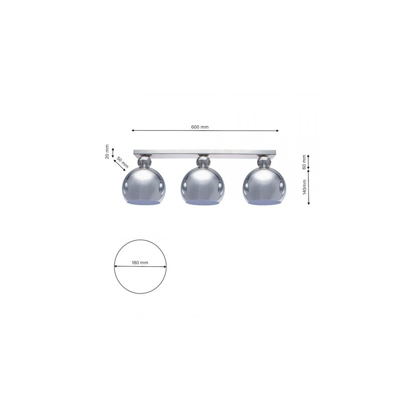 Lampa Sufitowa TOLEDO 3xE27