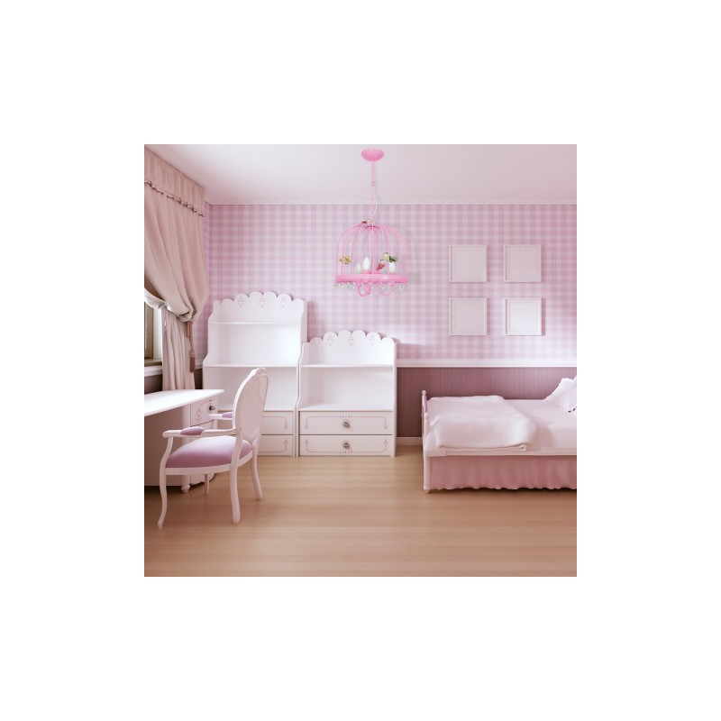 Lampa wisząca CANARIA PINK 3xE14