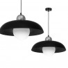 Lampa wisząca KAPPA BLACK / CHROME 1xE27 60W