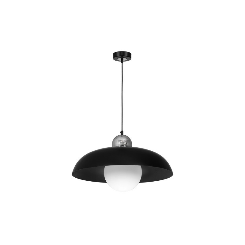 Lampa wisząca KAPPA BLACK / CHROME 1xE27 60W
