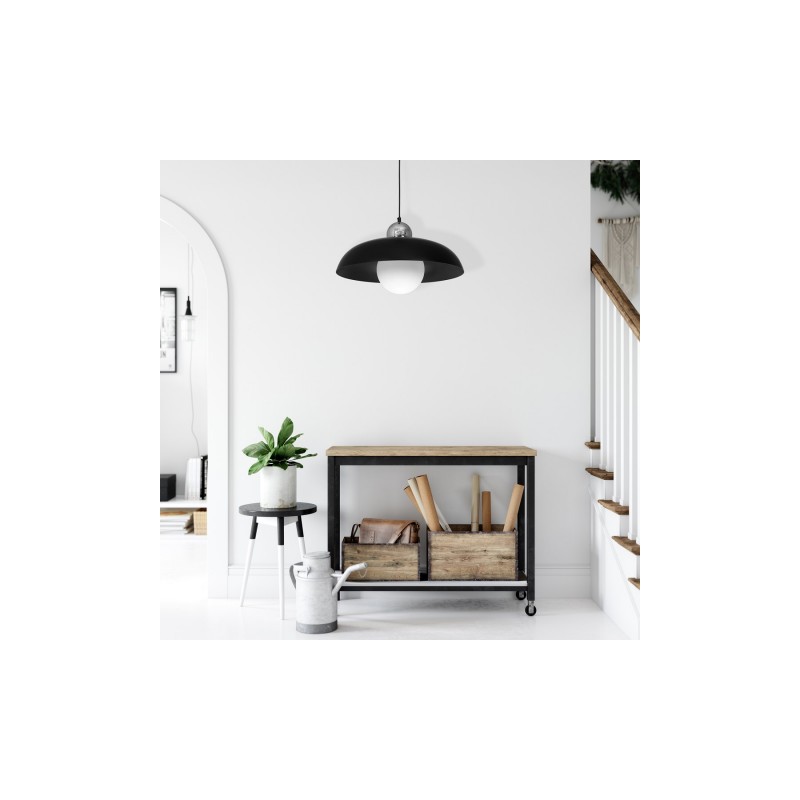 Lampa wisząca KAPPA BLACK / CHROME 1xE27 60W