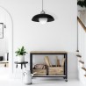 Lampa wisząca KAPPA BLACK / CHROME 1xE27 60W