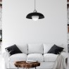 Lampa wisząca KAPPA BLACK / CHROME 1xE27 60W