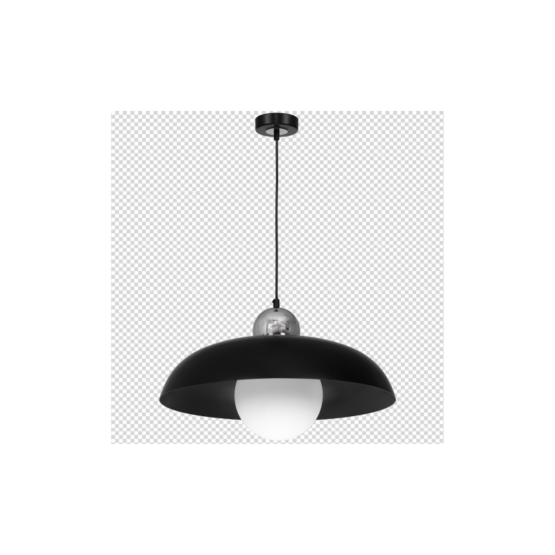Lampa wisząca KAPPA BLACK / CHROME 1xE27 60W
