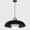 Lampa wisząca KAPPA BLACK / CHROME 1xE27 60W
