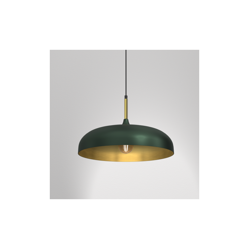 Lampa wisząca LINCOLN GREEN/GOLD 1xE27