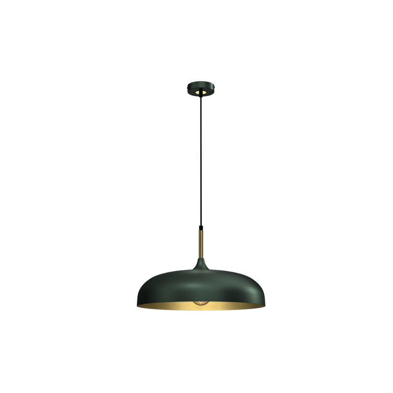 Lampa wisząca LINCOLN GREEN/GOLD 1xE27