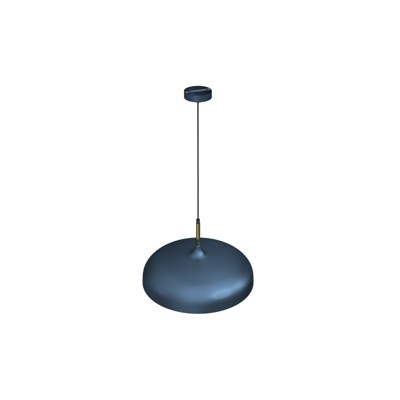 Lampa wisząca LINCOLN BLUE/GOLD 1xE27