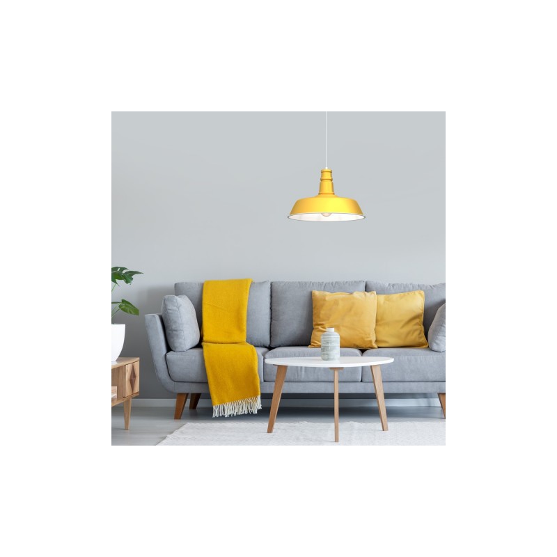 Lampa wisząca ENZO YELLOW 1xE27