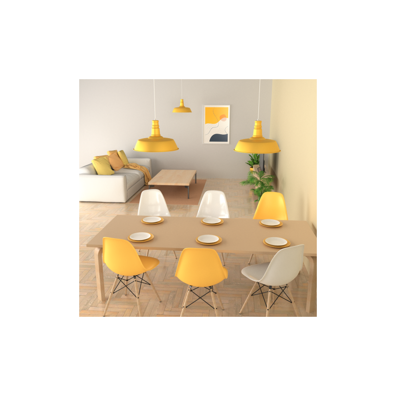 Lampa wisząca ENZO YELLOW 1xE27