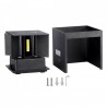 Kinkiet Ścienny V-TAC 12W LED Góra/Dół Regulowany Chip BRIDGELUX Czarny Kwadrat IP65 VT-759-12 4000K 1100lm