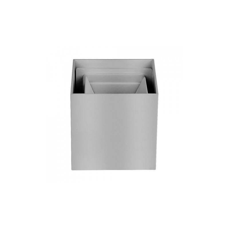 Kinkiet Ścienny V-TAC 12W LED Góra/Dół Regulowany Chip BRIDGELUX Szary Kwadrat IP65 VT-759-12 3000K 1100lm