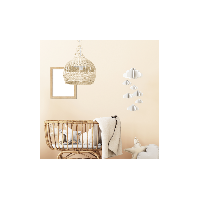Lampa wisząca VIMINI WHITE 1xE27