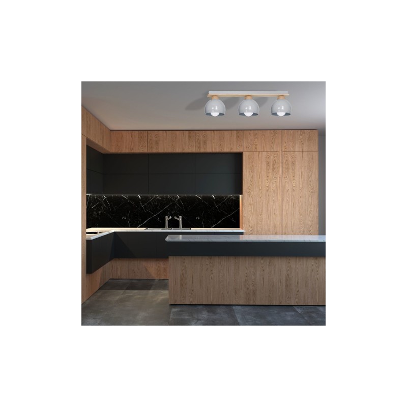 Lampa sufitowa DAMA GRAY 3xE27