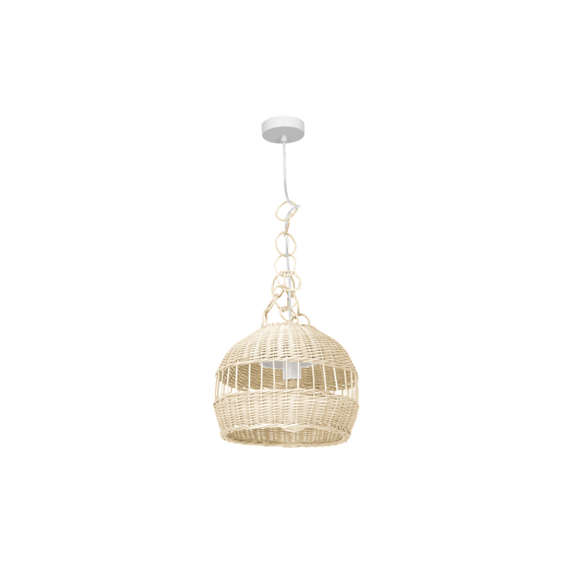Lampa wisząca VIMINI WHITE 1xE27