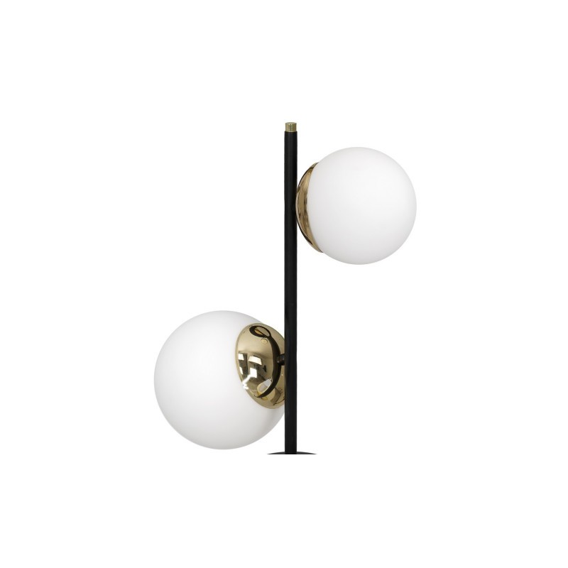Lampa stołowa SPARTA BLACK / GOLD 2xE14