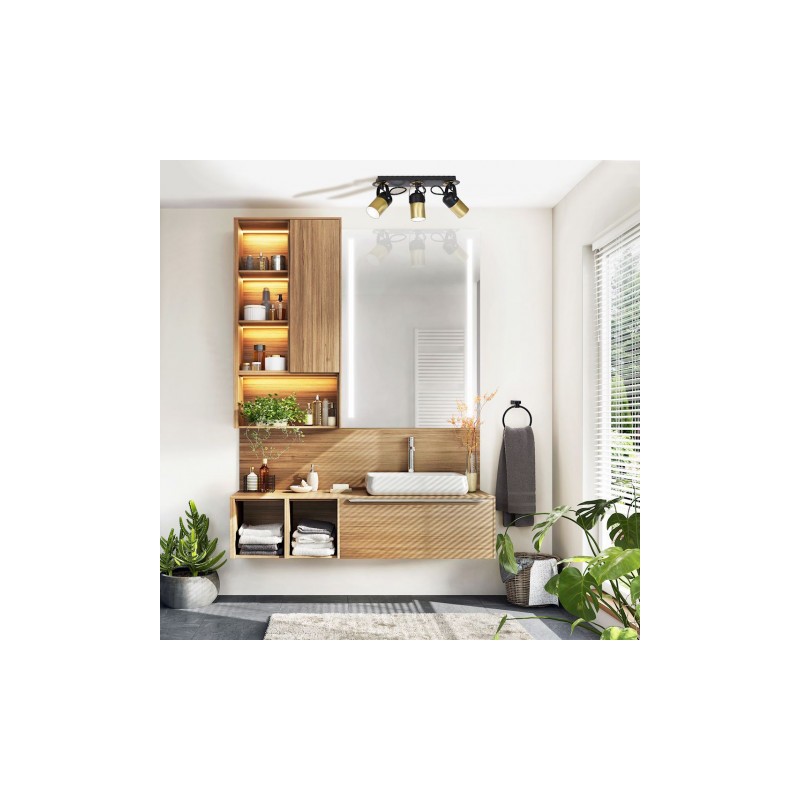 Lampa sufitowa WILSON BLACK 3xGU10
