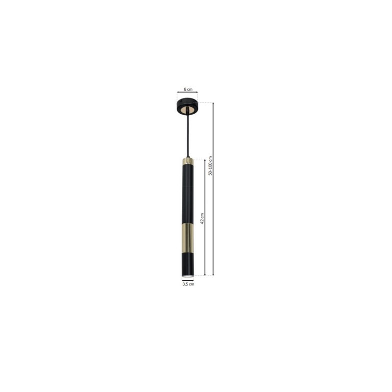 Lampa wisząca DALLAS GOLD 1xGU10